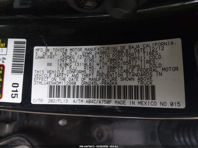 2013 TOYOTA TACOMA 3TMLU4EN4DM112980 Photo 8