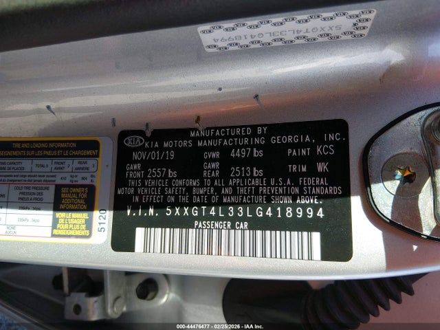 5XXGT4L33LG418994 KIA Optima Lx