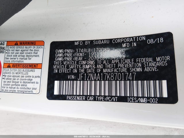 2019 TOYOTA 86 JF1ZNAA17K8701747 Photo 8