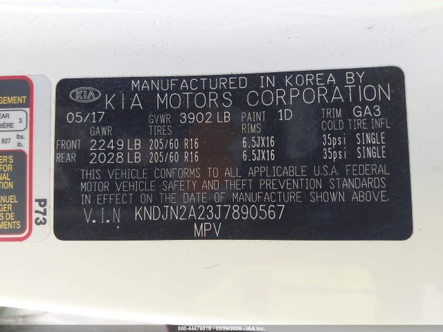 KNDJN2A23J7890567 KIA Soul