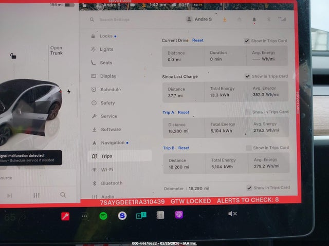 7SAYGDEE1RA310439 Tesla Model Y Long Range Dual Motor All-wheel Drive