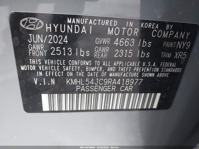 KMHL54JC9RA418977 Hyundai Sonata N Line