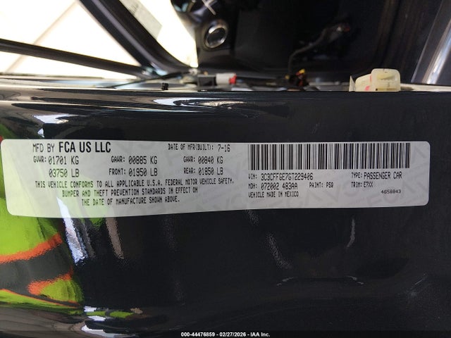 2016 FIAT 500E 3C3CFFGE7GT229406 Photo 8