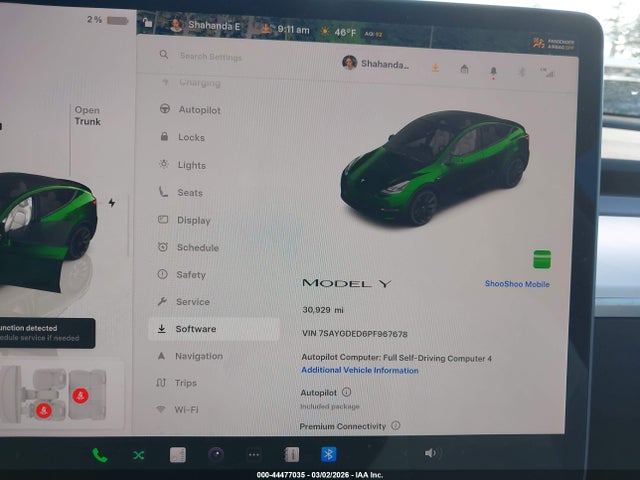 Продаж на аукціоні авто 2023 Tesla Model Y Rwd, vin: 7SAYGDED6PF967678, номер лоту: 44477035