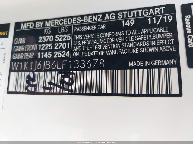 2020 MERCEDES-BENZ E 450 W1K1J6JB6LF133678 Photo 8