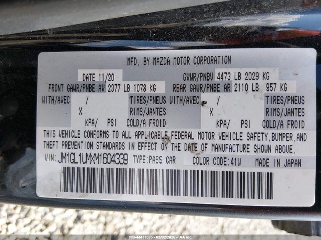 2021 MAZDA MAZDA6 JM1GL1UMXM1604339 Photo 8