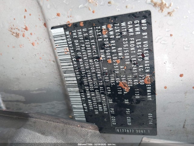 2014 VOLKSWAGEN TIGUAN WVGBV3AX3EW618615 Photo 8