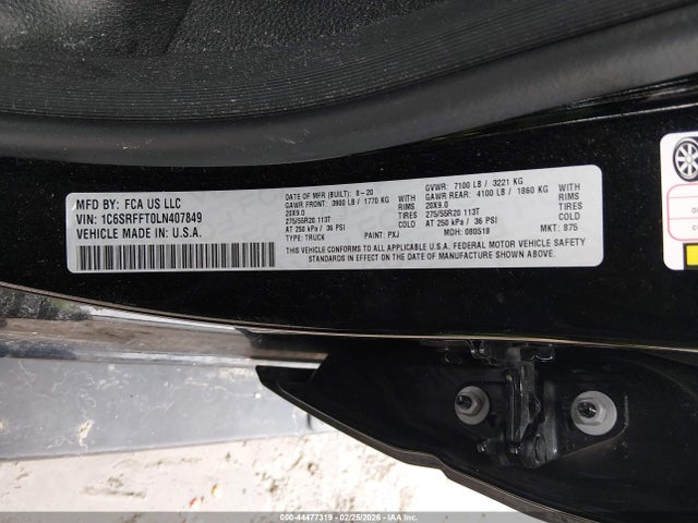 2020 RAM 1500 1C6SRFFT0LN407849 Photo 8