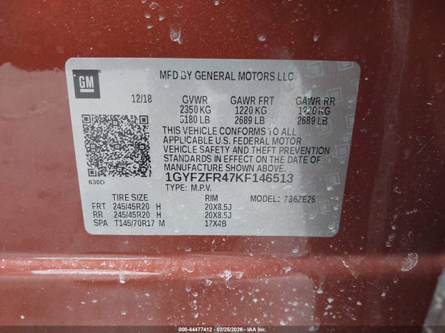 2019 CADILLAC XT4 1GYFZFR47KF146513 Photo 8