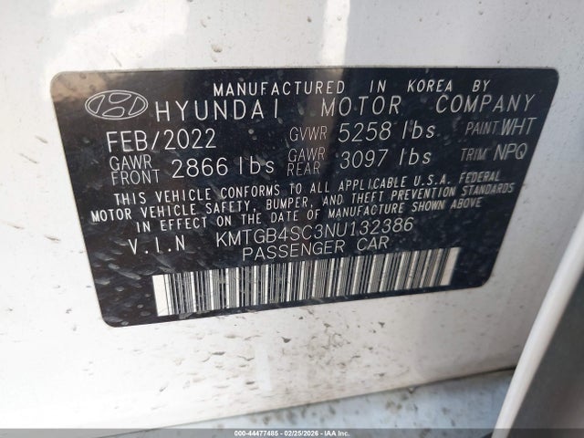 2022 GENESIS G80 KMTGB4SC3NU132386 Photo 8