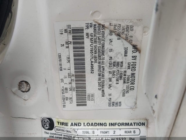 2007 FORD EXPEDITION 1FMFU19517LA49652 Photo 8