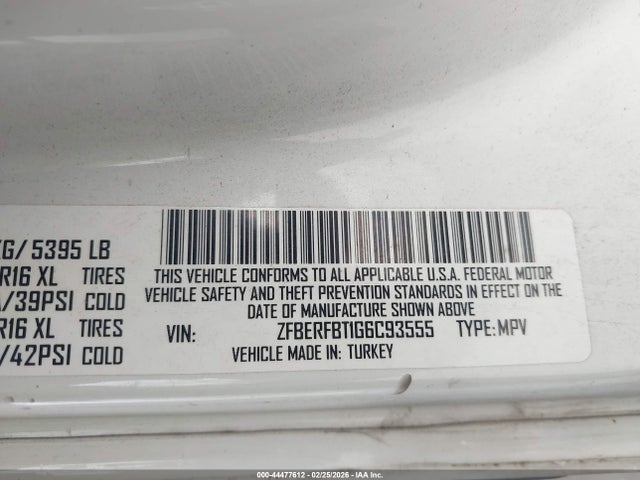 Продаж на аукціоні авто 2016 Ram Promaster City Tradesman Slt, vin: ZFBERFBT1G6C93555, номер лоту: 44477612