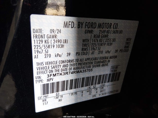 2024 FORD MUSTANG MACH-E 3FMTK3R74RMA35705 Photo 8