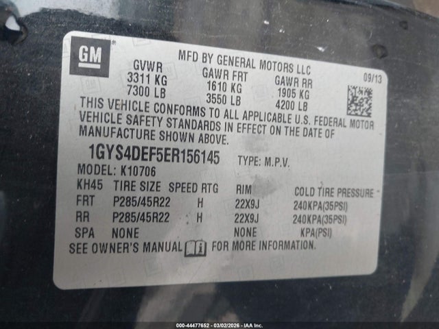 2014 CADILLAC ESCALADE 1GYS4DEF5ER156145 Photo 8