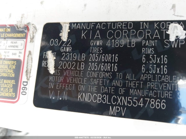 KIA Niro Lxs 2022 KNDCB3LCXN5547866 Image 9
