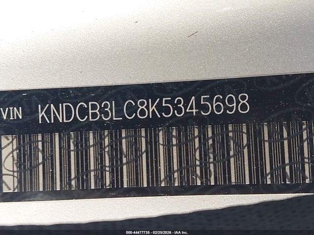 Auction sale of the 2019 Kia Niro Lx, vin: KNDCB3LC8K5345698, lot number: 44477735