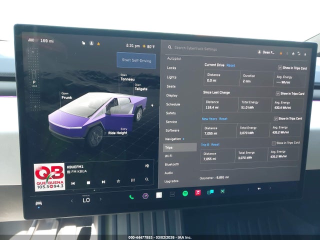 Продаж на аукціоні авто 2024 Tesla Cybertruck, vin: 7G2CEHED7RA019100, номер лоту: 44477853