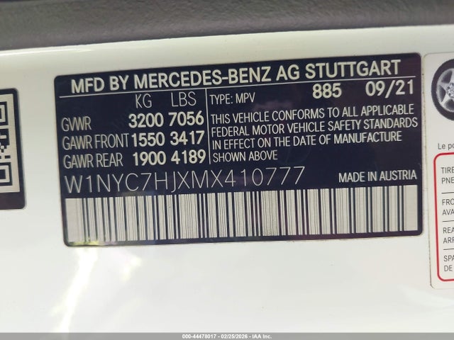 W1NYC7HJXMX410777 Mercedes-Benz Amg G 63 4matic