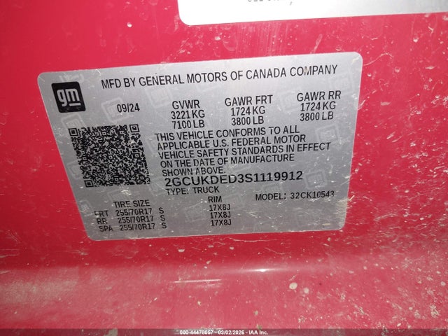 2GCUKDED3S1119912 Chevrolet Silverado 1500 4wd Standard Bed Lt