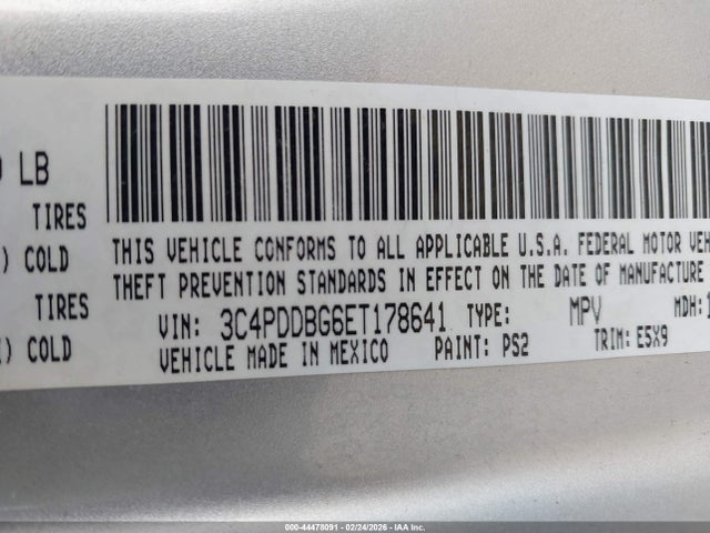 Dodge Journey Sxt 2014 3C4PDDBG6ET178641 Image 9