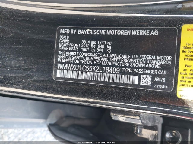 2019 MINI HARDTOP WMWXU1C55K2L18409 Photo 8