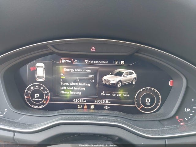 44478136 :رقم المزاد ، WA1CNAFY6J2125313 vin ، 2018 Audi Q5 2.0t Premium/2.0t Tech Premium مزاد بيع