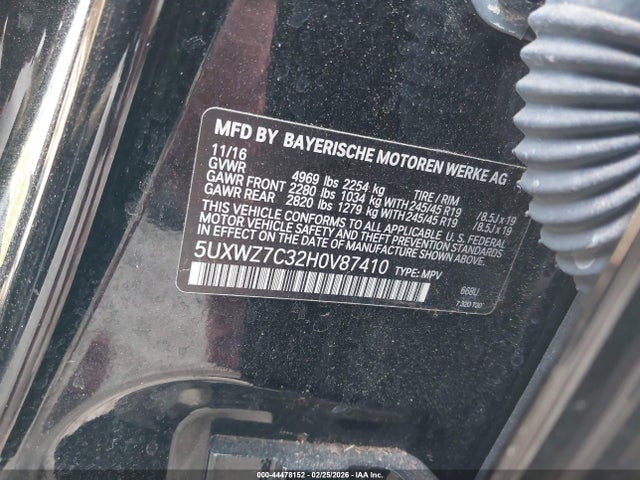 5UXWZ7C32H0V87410 BMW X3 Sdrive28i