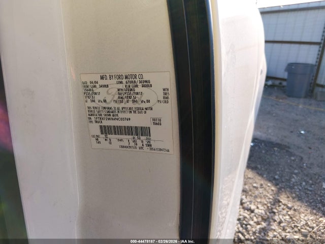 Aukcja sprzedaży 2004 Ford F-150 Stx/xl/xlt, vin: 1FTRX12WX4NC03769, numer aukcji: 44478187
