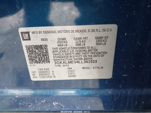 2020 GMC TERRAIN 3GKALMEV4LL341923 Photo 8