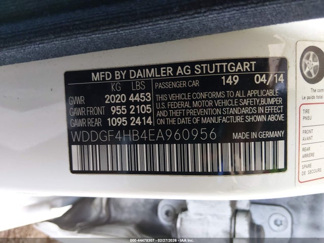Продаж на аукціоні авто 2014 Mercedes-benz C 250 Sport, vin: WDDGF4HB4EA960956, номер лоту: 44478307
