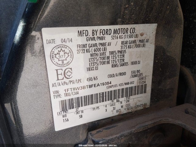 2015 FORD F-350 1FT8W3BT8FEA19384 Photo 8