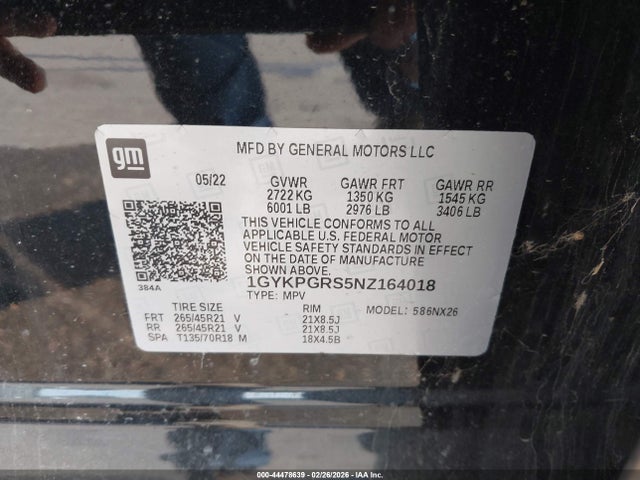 2022 CADILLAC XT6 1GYKPGRS5NZ164018 Photo 8