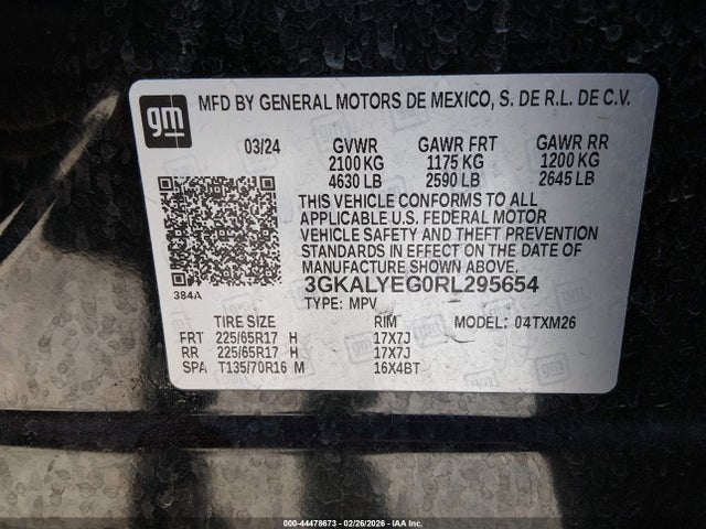 Продаж на аукціоні авто 2024 Gmc Terrain Awd At4, vin: 3GKALYEG0RL295654, номер лоту: 44478673