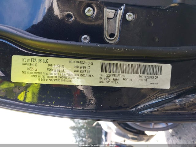 Aukcja sprzedaży 2016 Dodge Dart Se, vin: 1C3CDFAA5GD736659, numer aukcji: 44478734