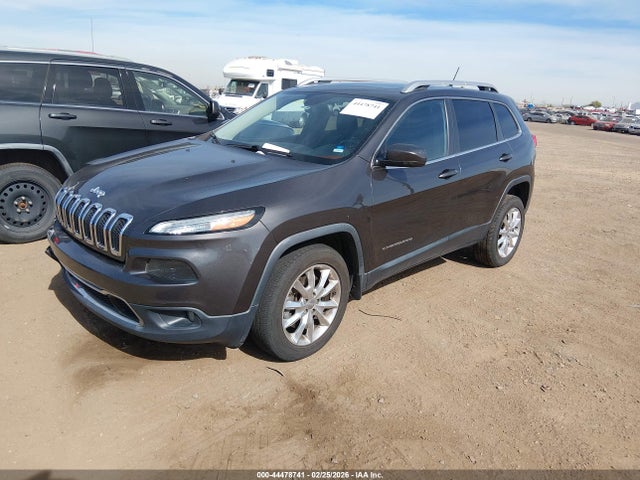 2015 Jeep Cherokee Limited მანქანა იყიდება აუქციონზე, vin: 1C4PJMDB9FW552536, აუქციონის ნომერი: 44478741