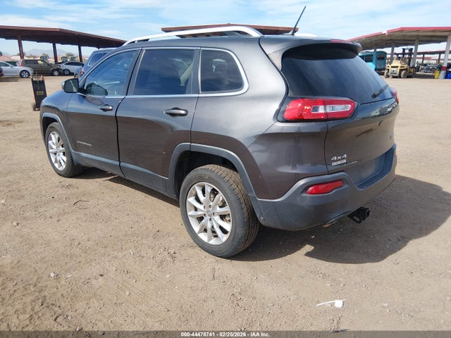 2015 Jeep Cherokee Limited მანქანა იყიდება აუქციონზე, vin: 1C4PJMDB9FW552536, აუქციონის ნომერი: 44478741