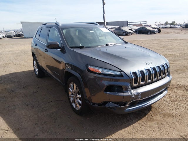 2015 Jeep Cherokee Limited მანქანა იყიდება აუქციონზე, vin: 1C4PJMDB9FW552536, აუქციონის ნომერი: 44478741