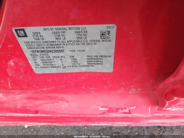 1GTR1MEC6HZ305587 GMC Sierra 1500 Sle
