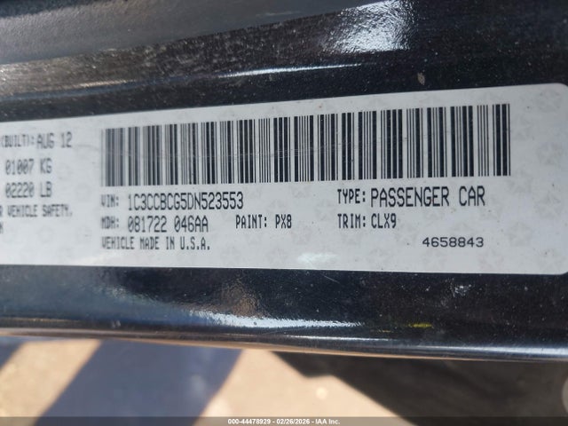Aukcja sprzedaży 2013 Chrysler 200 Limited, vin: 1C3CCBCG5DN523553, numer aukcji: 44478929
