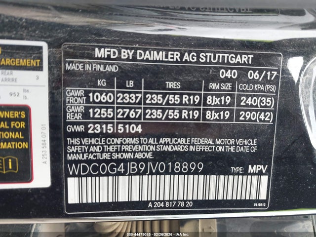 2018 MERCEDES-BENZ GLC 300 WDC0G4JB9JV018899 Photo 8