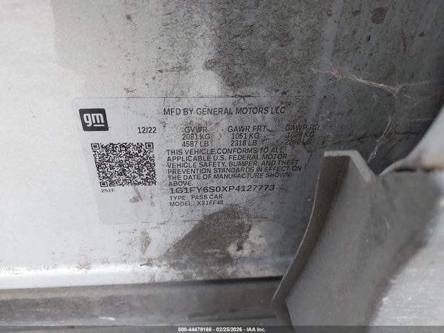 1G1FY6S0XP4127773 Chevrolet Bolt Euv Fwd Lt