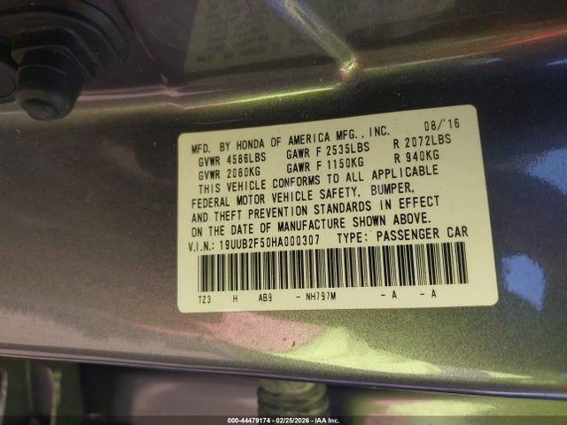 Aukcja sprzedaży 2017 Acura Tlx Technology Package, vin: 19UUB2F50HA000307, numer aukcji: 44479174