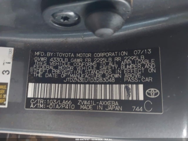 2013 TOYOTA PRIUS V JTDZN3EU1D3283048 Photo 8
