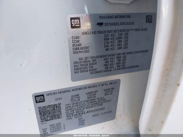 2025 GMC SIERRA 1500 3GTUUEEL4SG153162 Photo 8