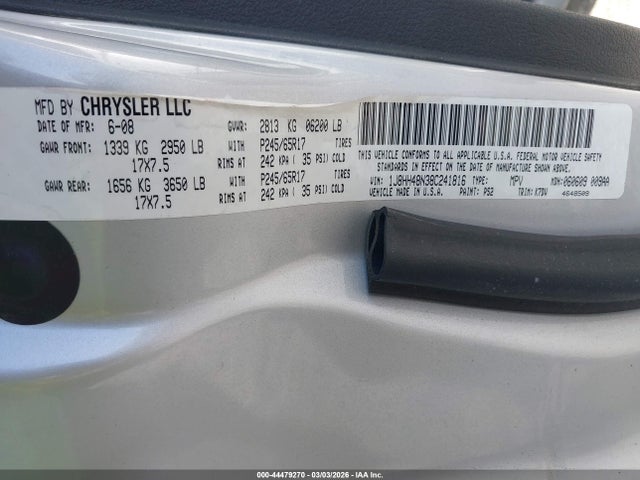 Aukcja sprzedaży 2008 Jeep Commander Sport, vin: 1J8HH48N38C241816, numer aukcji: 44479270