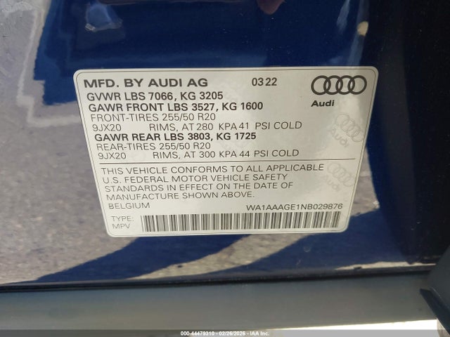 2022 AUDI E-TRON WA1AAAGE1NB029876 Photo 8
