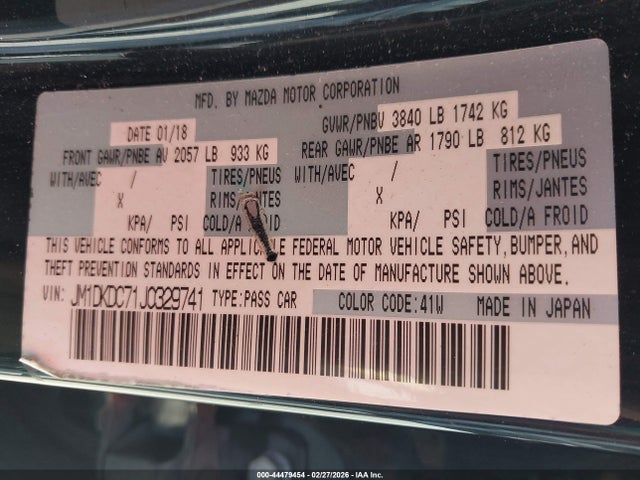 2018 MAZDA CX-3 JM1DKDC71J0329741 Photo 8