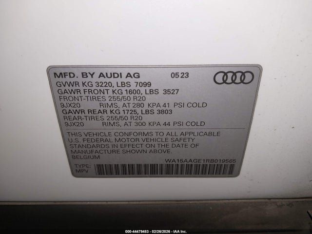 2024 AUDI Q8 E-TRON WA15AAGE1RB019565 Photo 8