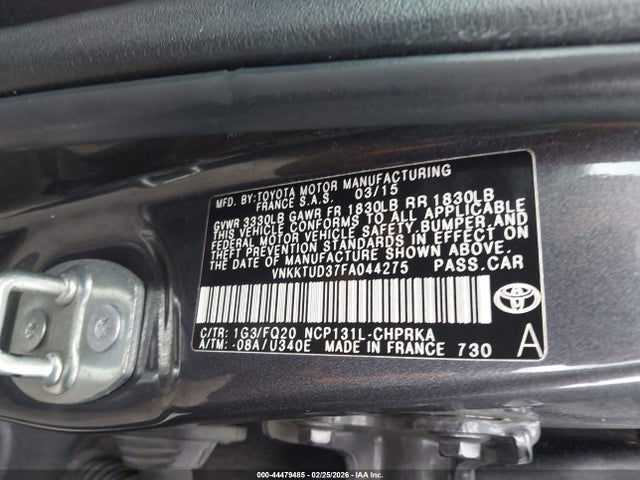 Toyota YARIS L 2015 VNKKTUD37FA044275 Image 9