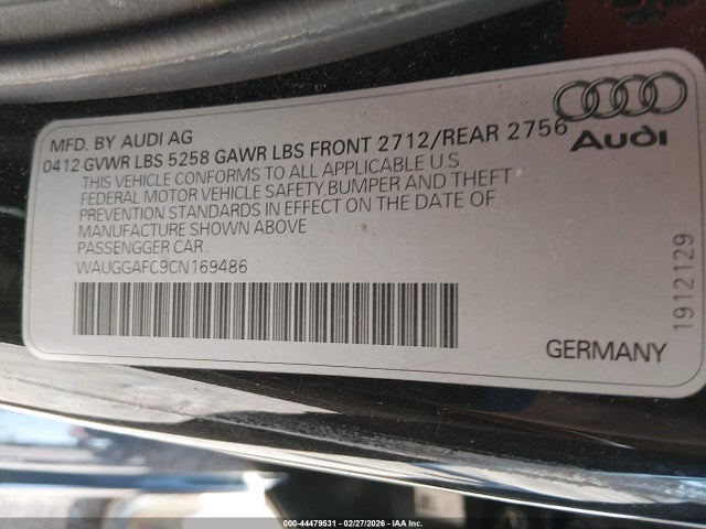 2012 AUDI A6 WAUGGAFC9CN169486 Photo 8